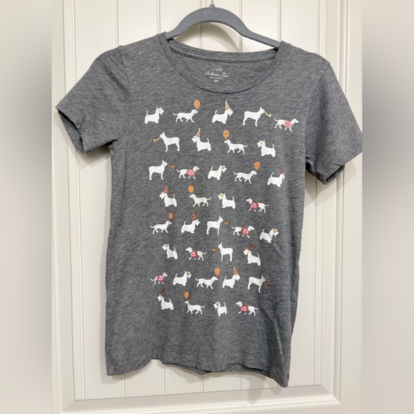 J. Crew Factory Party Gray Animal Collector Tee Short Sleeve T-Shirt Size XS - Picture 3 of 11